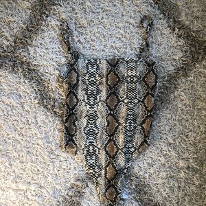 Animal print body suit
